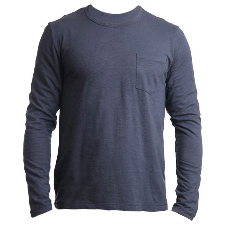 Long Sleeve Pocket Tee Navy - One S left!