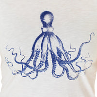 Thumbnail for Ladies Octopus Tee - White New Shape