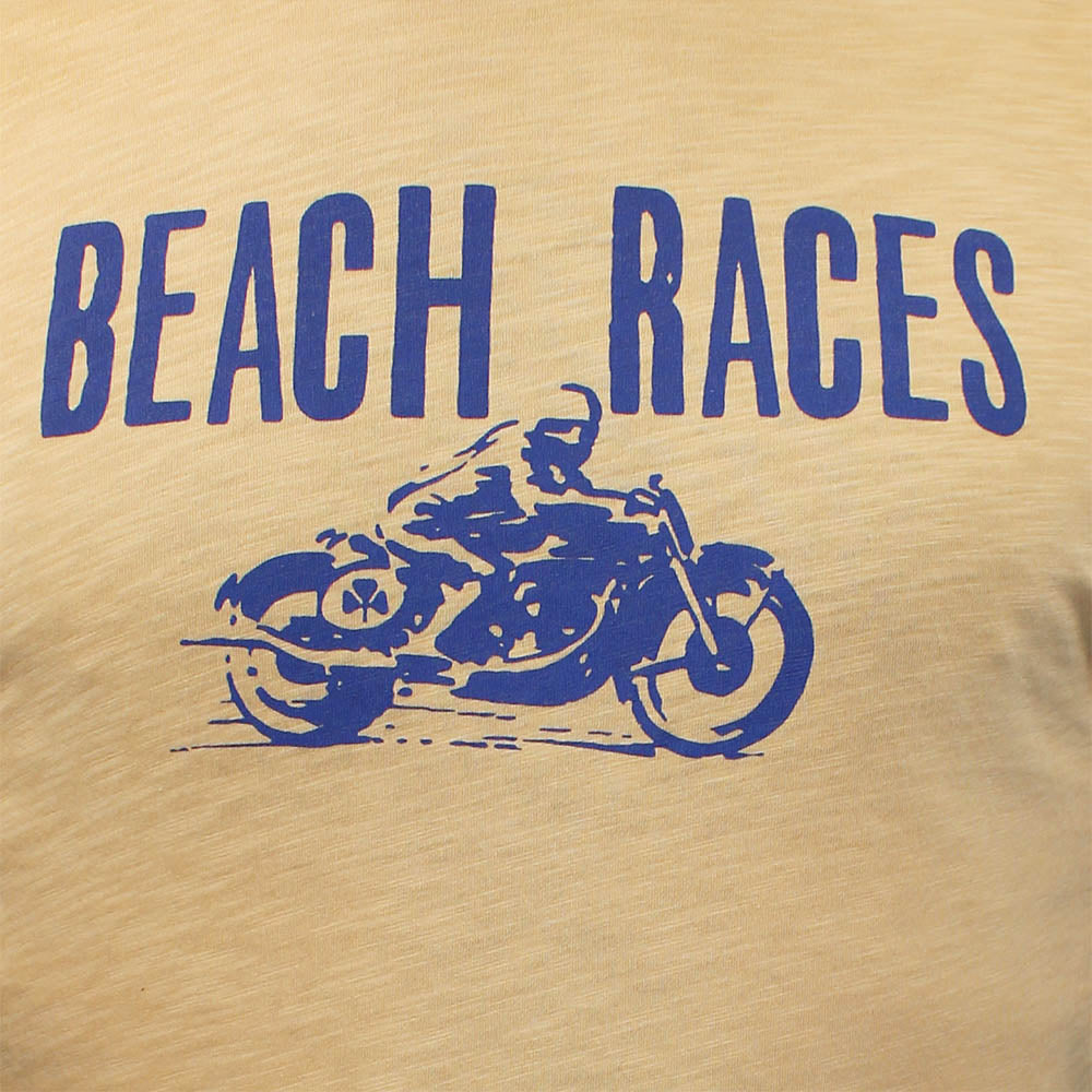 Beach Races Tee Sand Yellow.
