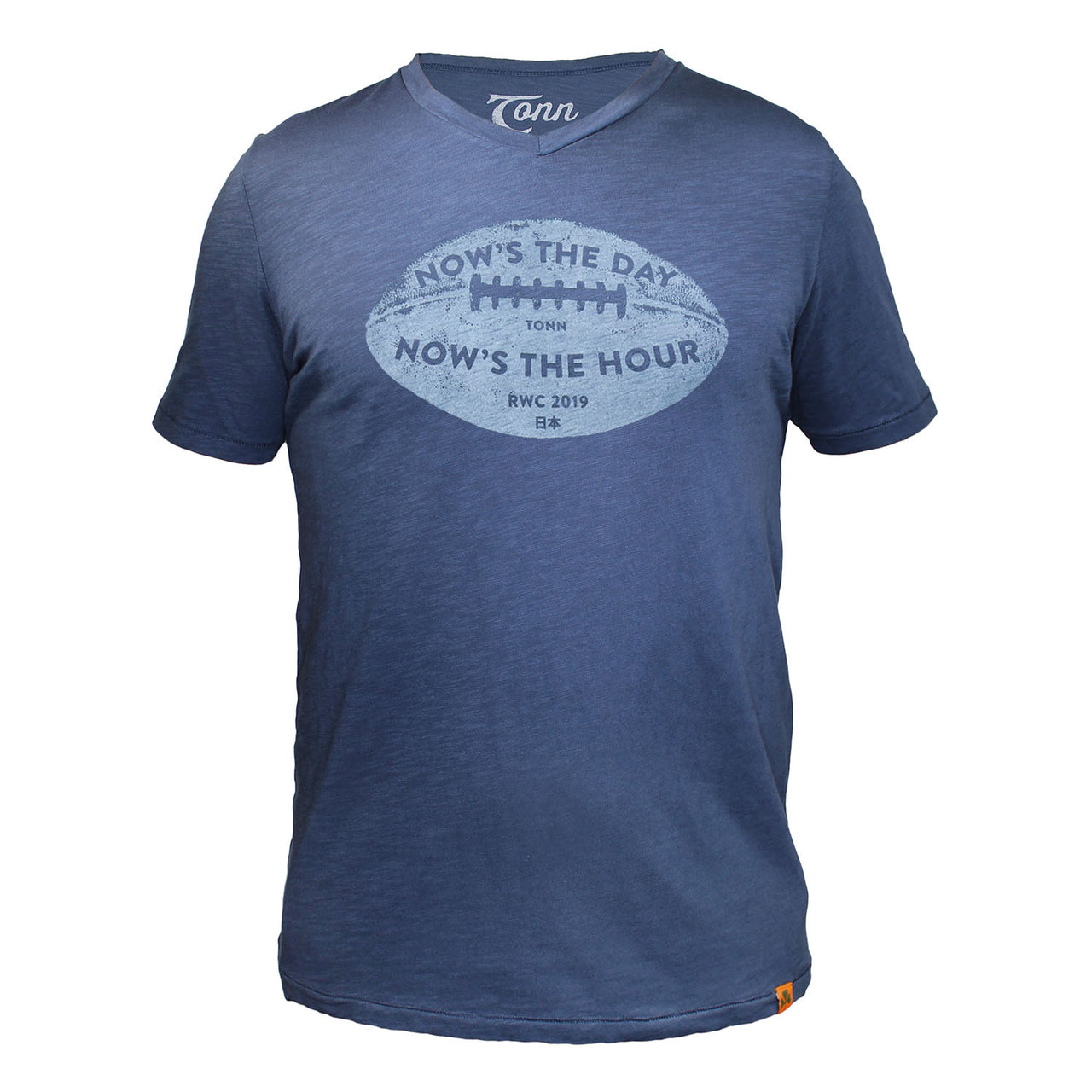Now's the Day Rugby V-Neck Tee Navy