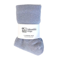 Thumbnail for Womens light blue Cashmere Bedsock