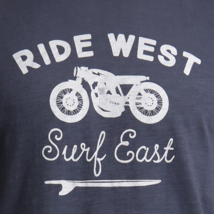 Ride West Tee Navy